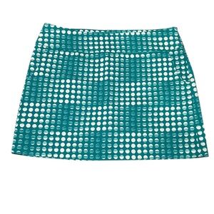 Zac & Rachel Petite Teal Polka Dot Women's Skort - NWT